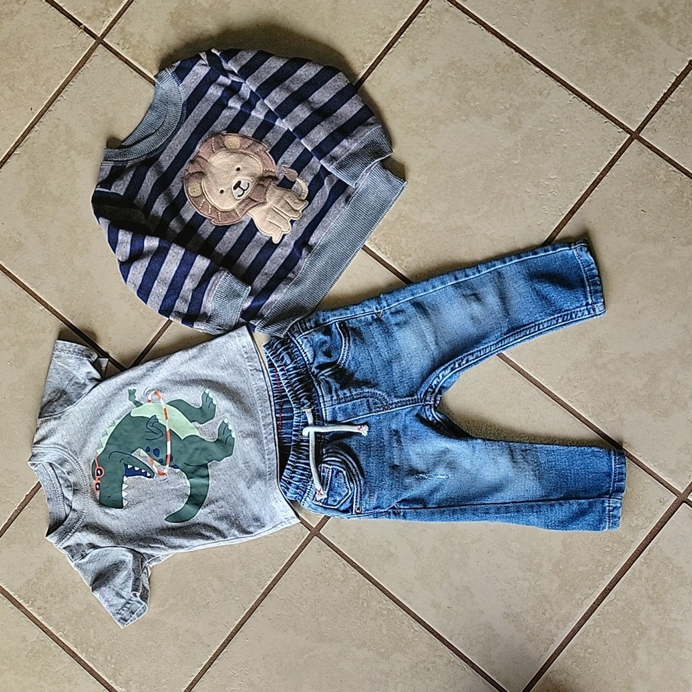 Dino and lion Baby outfit